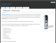 Tablet Screenshot of hotel-lock.com